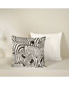 2 Housses de coussin en Satin de Coton Collection Colas eggshell