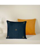 2 Housses de coussin en Satin de Coton Collection Colas mood indigo