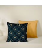 2 Housses de coussin en Satin de Coton Collection Colas blue wing teal