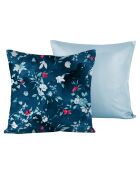 2 Housses de coussin en Satin de Coton Collection Colas bleues