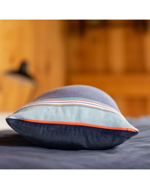 Petit coussin d'intérieur Hendaye bleu - 30x50 cm