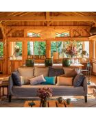 Petit coussin d'intérieur Hendaye bleu - 30x50 cm