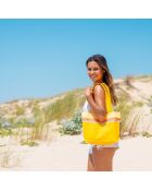 Petit sac de plage Majorque jaune - 28x38x10 cm