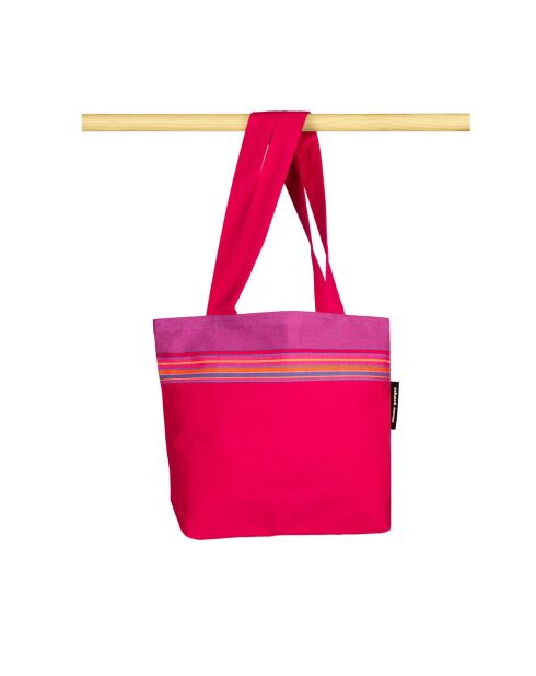 Petit sac de plage Grenadines fushia - 28x38x10 cm