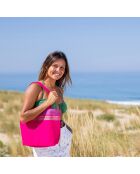 Petit sac de plage Grenadines fushia - 28x38x10 cm