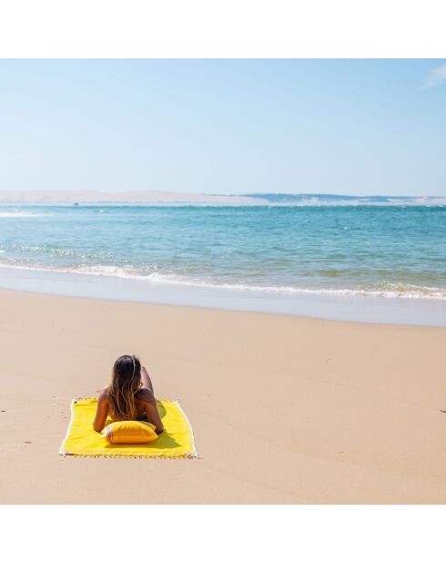 Coussin de plage Majorque jaune - 26x40 cm