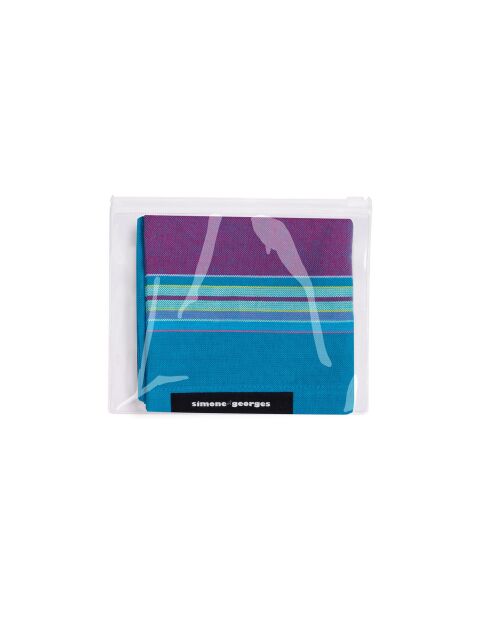 Coussin de plage Santorin bleu - 26x40 cm