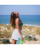 Pochette de plage Bahamas vert - 28x21 cm