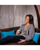 Cojín de interior pequeño Maurice verde - 30x50 cm