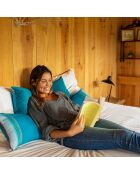 Cojín de interior pequeño Maurice verde - 30x50 cm