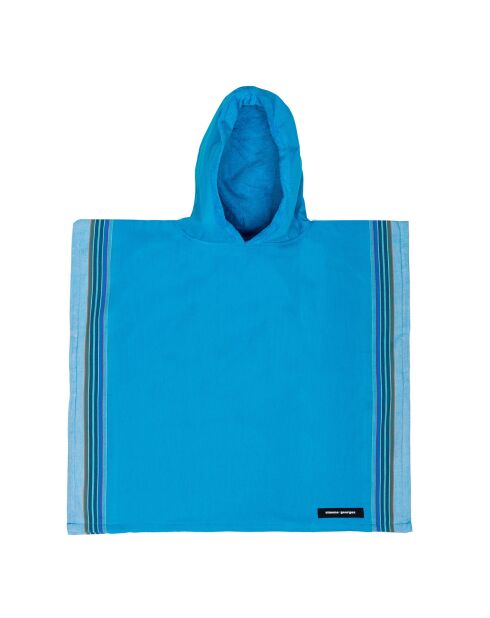 Poncho plage enfant Cap Ferret turquoise