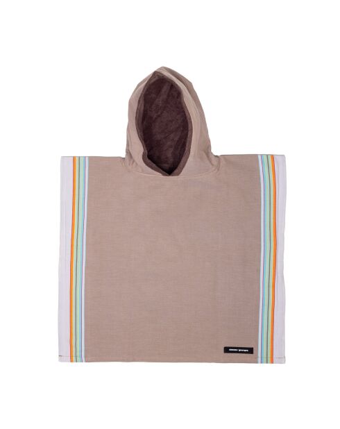Poncho plage enfant Nomad beige