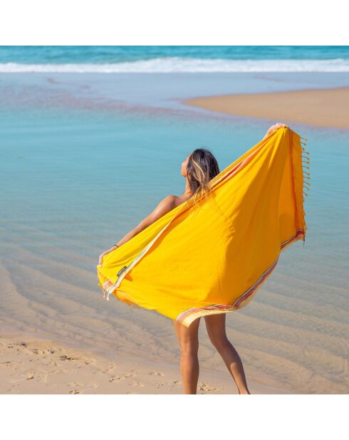 Kikoy-serviette Majorque jaune - 165x95 cm
