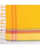 Kikoi pareo Majorque jaune - 165x100 cm