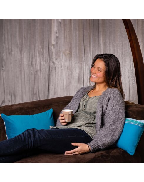 Grand coussin d'intérieur Maurice vert - 30x80 cm