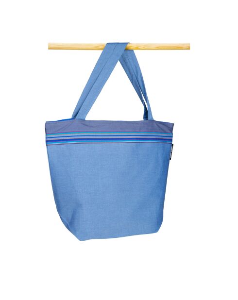 Sac de plage Mykonos bleu - 44x54x22 cm