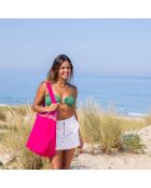 Sac de plage Grenadines fushia - 44x54x22 cm