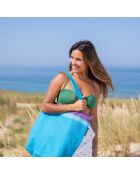 Sac de plage Santorin bleu - 44x54x22 cm