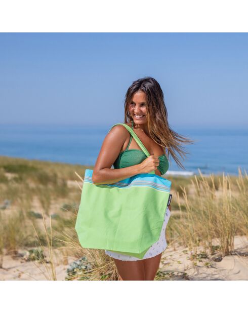 Sac de plage Bahamas vert - 44x54x22 cm