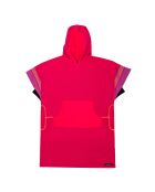 Poncho plage adulte Grenadines fushia - 105x68 cm