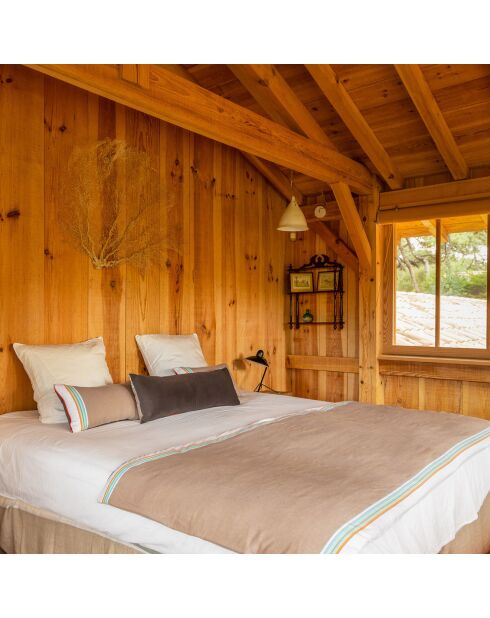 Edredon Coton & Velours Nomad beige - 200x97 cm