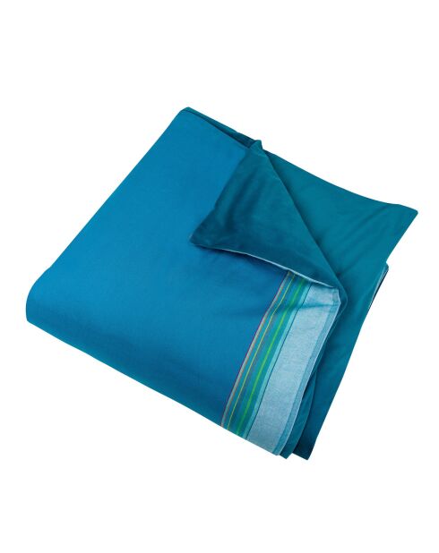 Edredon Coton & Velours Maurice vert - 200x97 cm