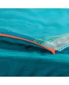 Edredon Coton & Velours Maurice vert - 200x97 cm