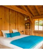 Edredon Coton & Velours Maurice vert - 200x97 cm