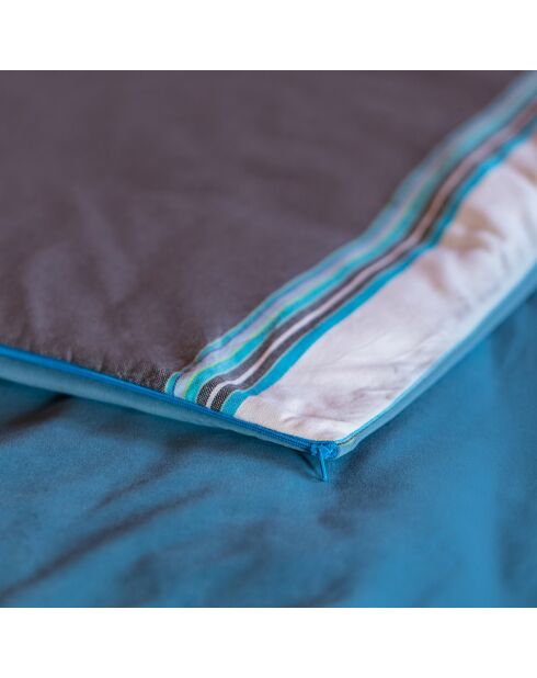 Edredon Coton & Velours Diamant gris - 200x97 cm