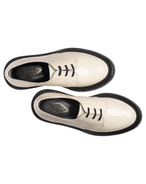 Derbies en Cuir de Veau ivoire