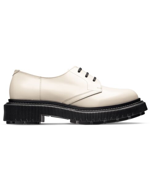 Derbies en Cuir de Veau ivoire