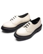 Derbies en Cuir de Veau ivoire