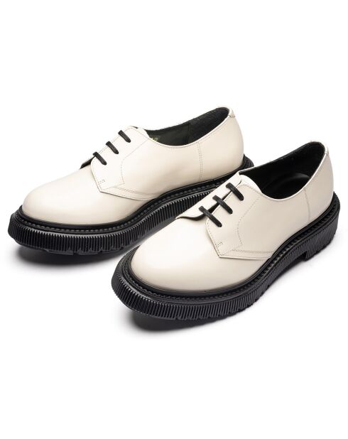Derbies en Cuir de Veau ivoire