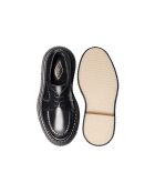 Derbies à Lacets en Cuir de Veau noires