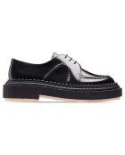 Derbies à Lacets en Cuir de Veau noires