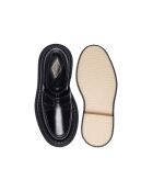 Derbies à Boucle en Cuir de Veau noires