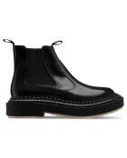 Botte Chelsea en Cuir de Veau noires