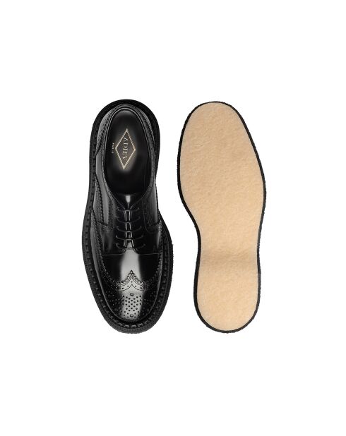 Derbies à Lacets en Cuir de Veau noires
