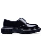 Derbies à Lacets en Cuir de Veau noires