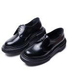 Derbies à Lacets en Cuir de Veau noires