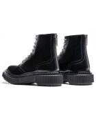 Bottines à Lacets en Cuir de Veau noires