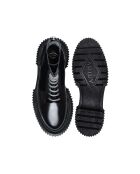Bottines à Lacets en Cuir de Veau noires
