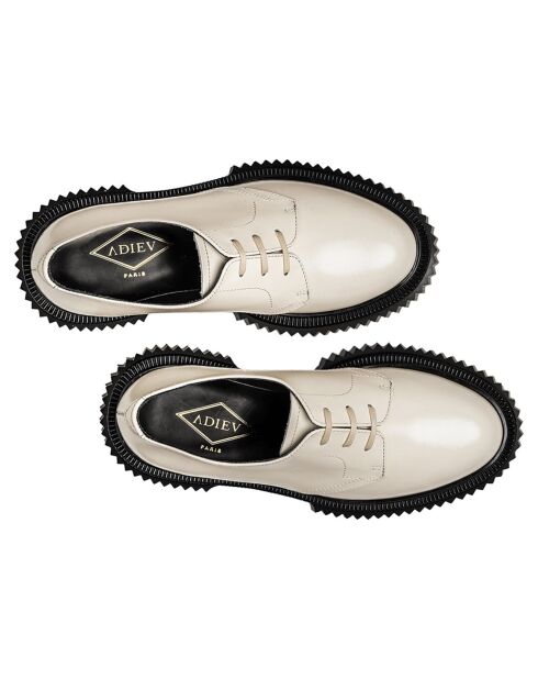 Derbies en Cuir de Veau ivoire