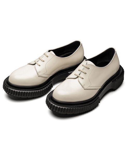 Derbies en Cuir de Veau ivoire