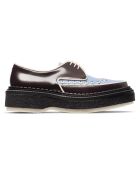 Creepers en Cuir de Veau bordeaux/bleu