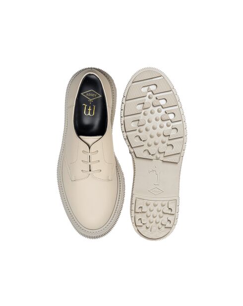 Derbies en Cuir de Veau blanches