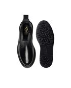 Bottines Chelsea en Cuir de Veau noires