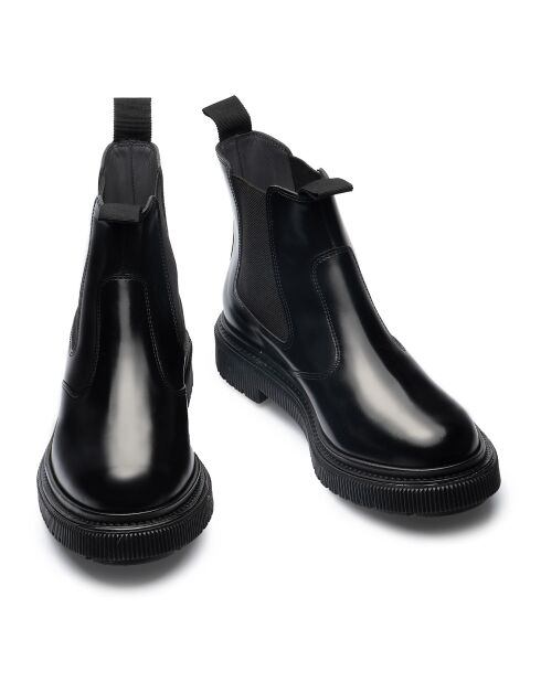Bottines Chelsea en Cuir de Veau noires
