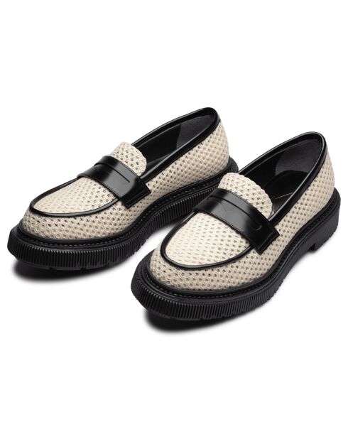 Mocassins en Cuir de Veau ivoire