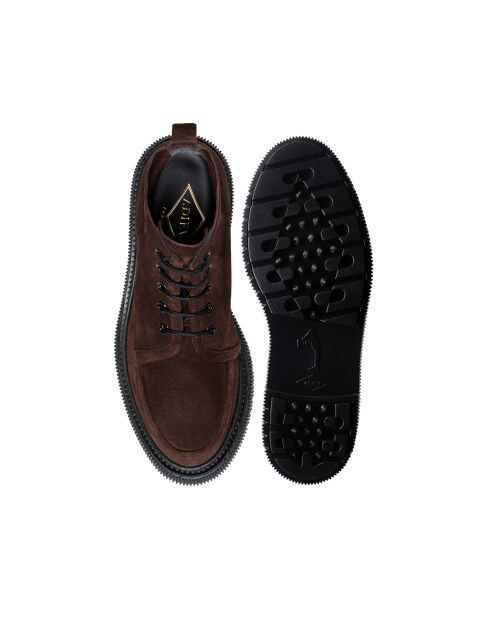 Bottines marron foncé